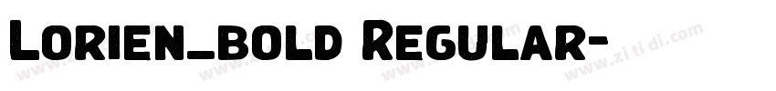 Lorien_bold Regular字体转换